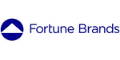 Fortune Brands logo with blue and white design.