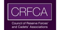 CRFCA logo in purple with text 'Council of Reserve Forces' and Cadets' Associations'.