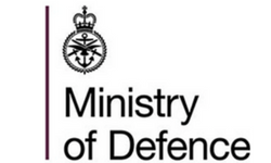 Logo of the Ministry of Defence featuring a crown and armed forces symbols.
