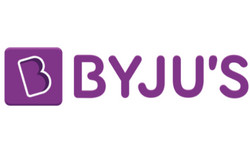 Purple BYJU'S logo with a stylized B.