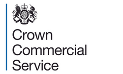 Crown Commercial Service logo with a royal emblem.