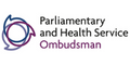Logo of the Parliamentary and Health Service Ombudsman with stylized circular design.