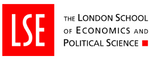 LSE logo with red background and text reading The London School of Economics and Political Science.