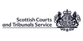 Logo of the Scottish Courts and Tribunals Service with a lion and unicorn crest.