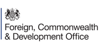 Foreign, Commonwealth & Development Office logo with a lion and unicorn crest.