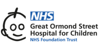 Great Ormond Street Hospital for Children logo with NHS branding.