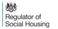 Logo of the Regulator of Social Housing with a crest