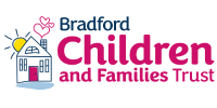 Logo of Bradford Children and Families Trust with a house and heart design.