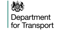 Logo of the Department for Transport with emblem.