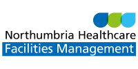 Northumbria Healthcare Facilities Management logo with blue and green design.