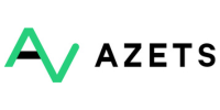 Logo of Azets featuring a stylized 'A' in green and black with the text 'Azets'.