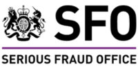 Logo of the Serious Fraud Office with a royal crest.