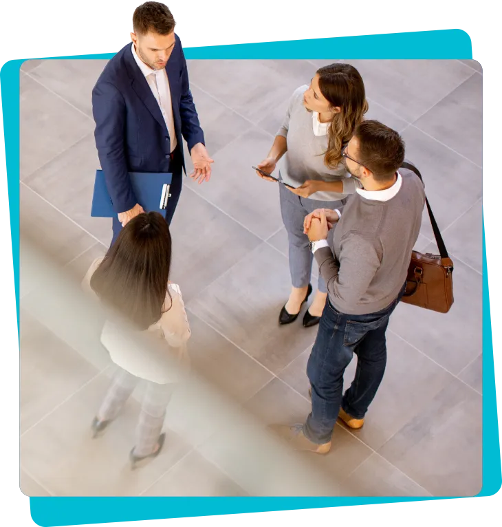 Talent Trends 2026 Coming Soon: Image featuring a group of people gathering in professional attire