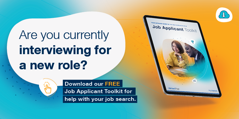 Are you currently interviewing for a new role? Download our job applicant toolkit 