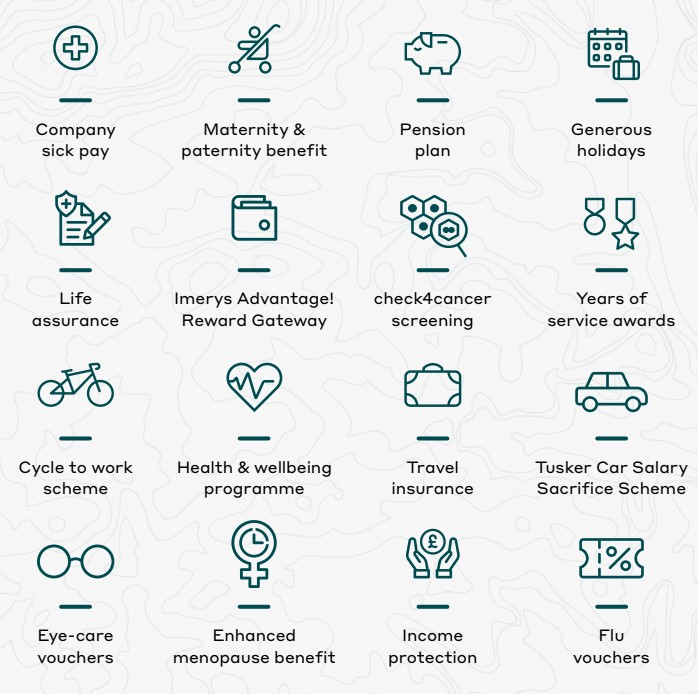 Overview of company benefits - see details using the link below