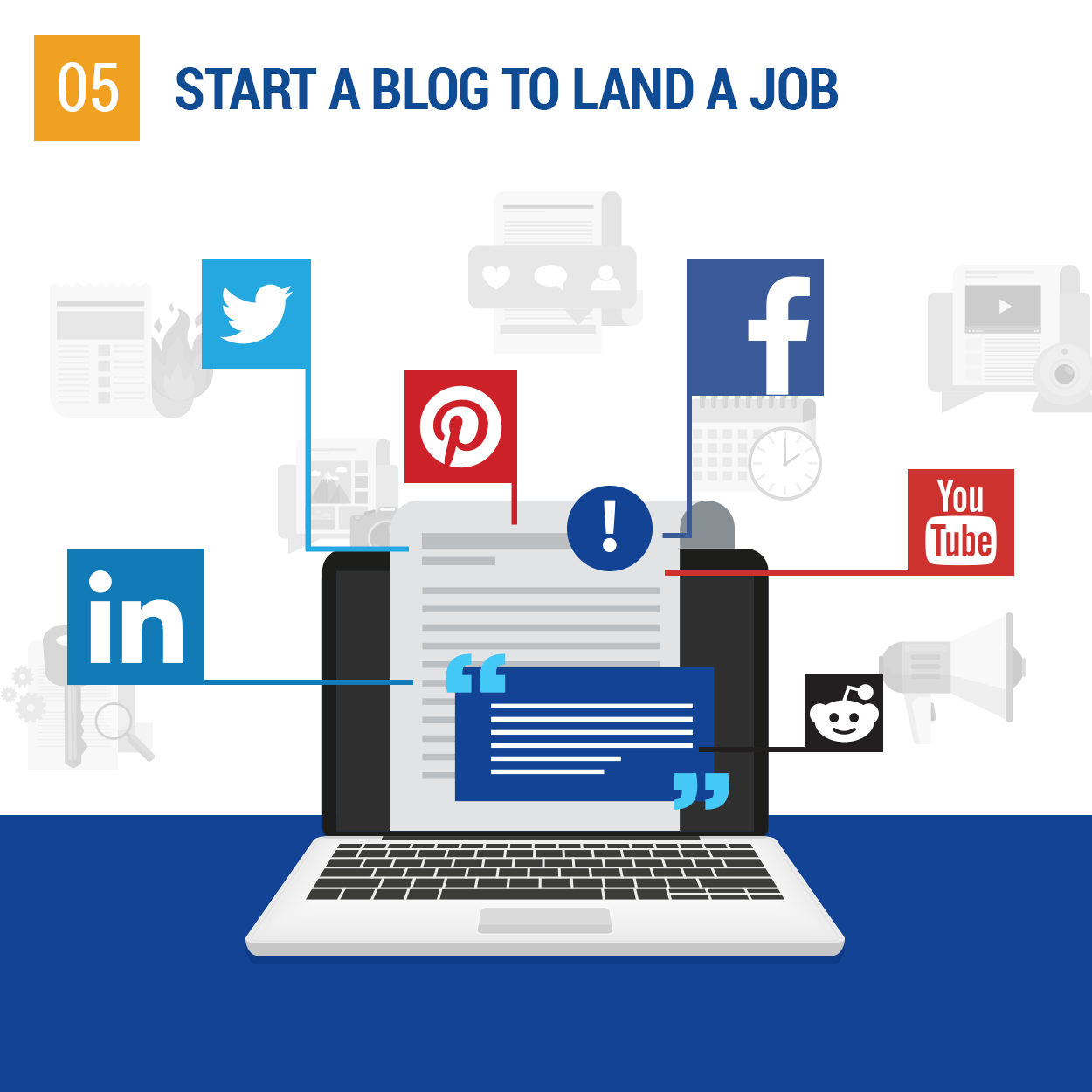Start a blog to land a job