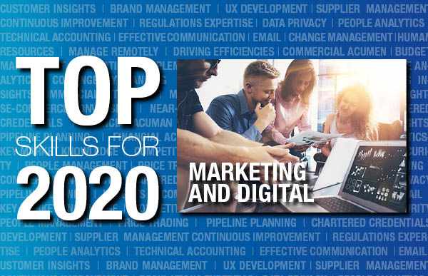 Marketing and digital top skills