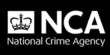 Logo of the National Crime Agency with a crown symbol.