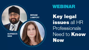 Key Legal Issues all HR Professionals Need to Know Now
