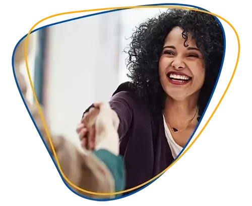Woman smiling